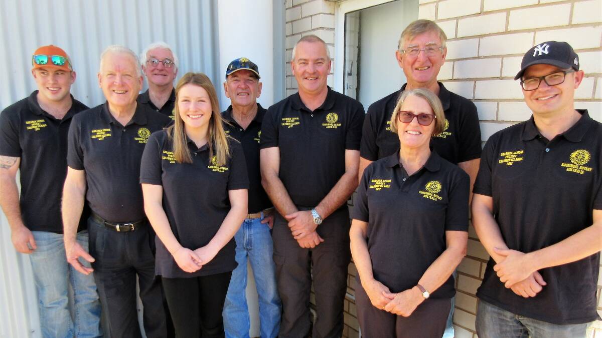 The members of the Wagga team who left for Santa Isabel last week. 