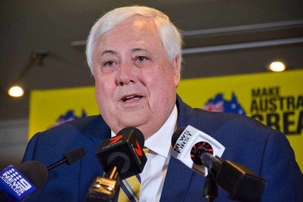 Clive Palmer. Picture: AAP Image/Rebecca Le May 