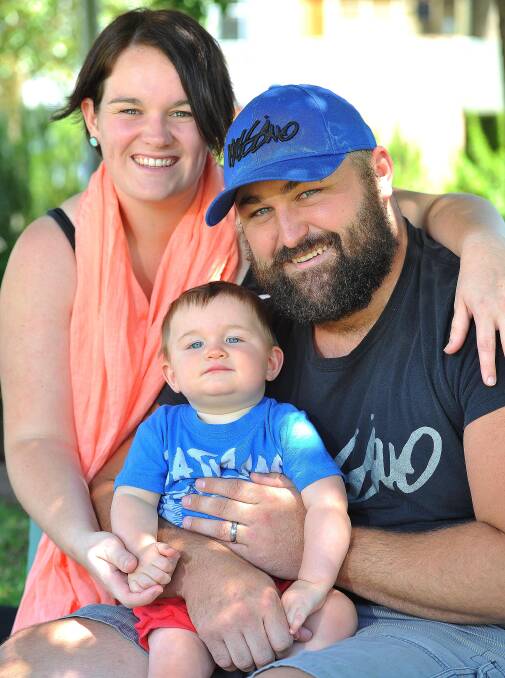 WHAT'S IN A NAME: Erin and Scott Yeomans with son Jack, nine months, who was born on March 25 and has the third most popular name this year. Picture: Kieren L Tilly