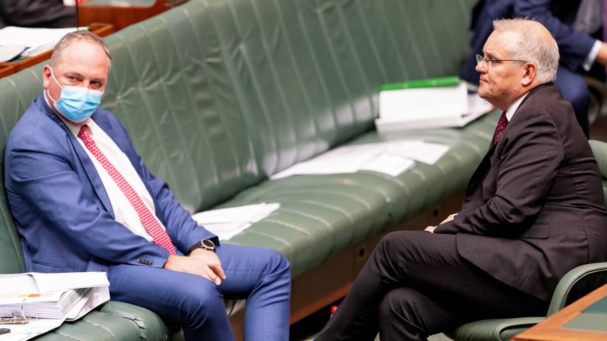 Who cares if Barnaby Joyce and Scott Morrison aren't friends, if they are working well together? Picture: Sitthixay Ditthavong