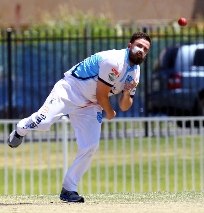 BUSY: South Wagga captain Joel Robinson is playing in Albury while he waits for the Wagga season to get started. Picture: Les Smith