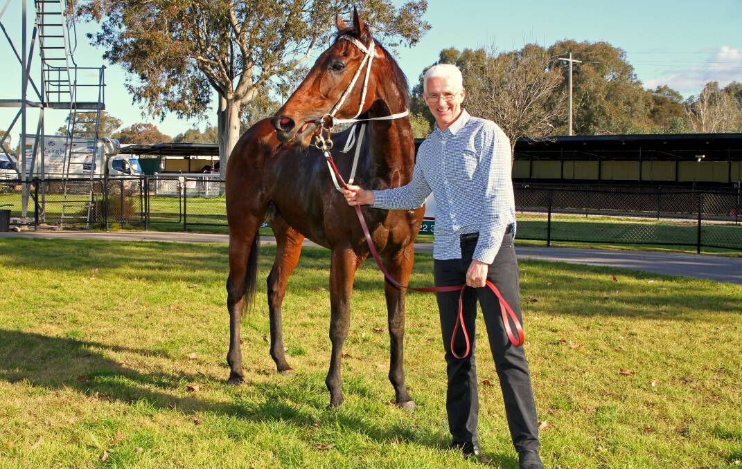 Albury trainer Andrew Dale with stable star Lautaro. Picture: Getty Images