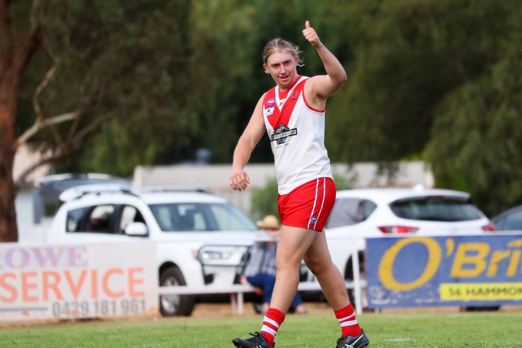 SELECTED: Griffith ruckman Nathan Richards has been picked in the Riverina League representative squad. Picture: Emma Hillier