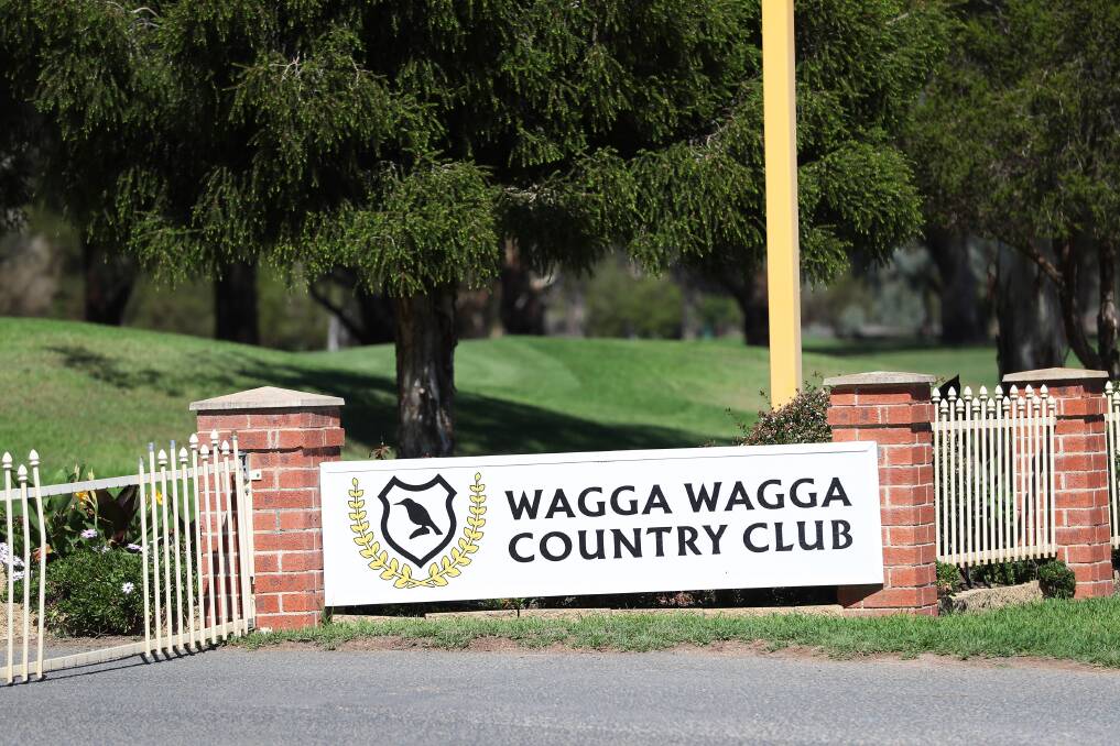 SHUT UP SHOP: The gates were closed at Wagga Country Club on Tuesday.