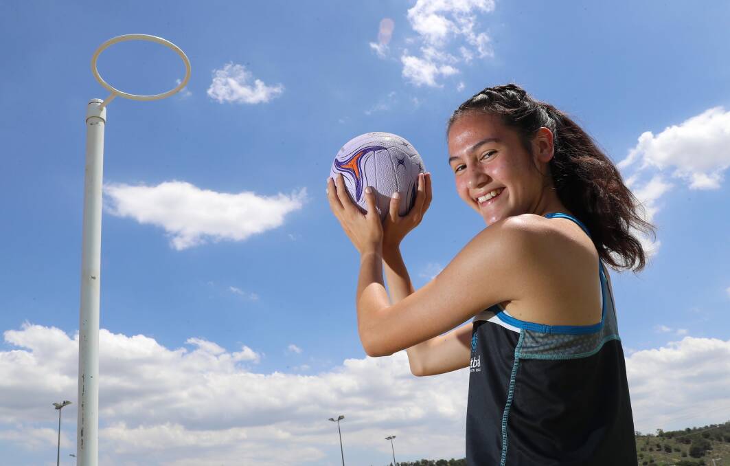 Exciting Wagga netballer Sophie Fawns.