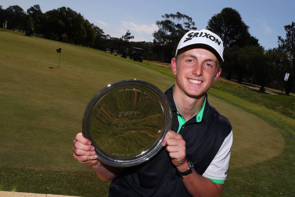ONE TO BEAT: Bart Carroll is considered one of the leading chances for this weekend's Wagga Junior Masters at Wagga Country Club. Picture: Emma Hillier