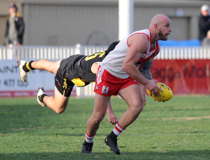 LEADING THE WAY: Former Griffith player and new Coleambally signing Guy Orton says he would be prepared to play for nothing should it mean a season gets underway in 2020.