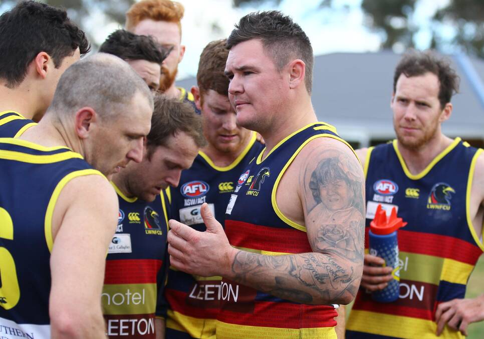 CALLING TIME: Leeton-Whitton premiership coach Jade Hodge will step down at season's end but will remain with the Crows in a playing capacity.