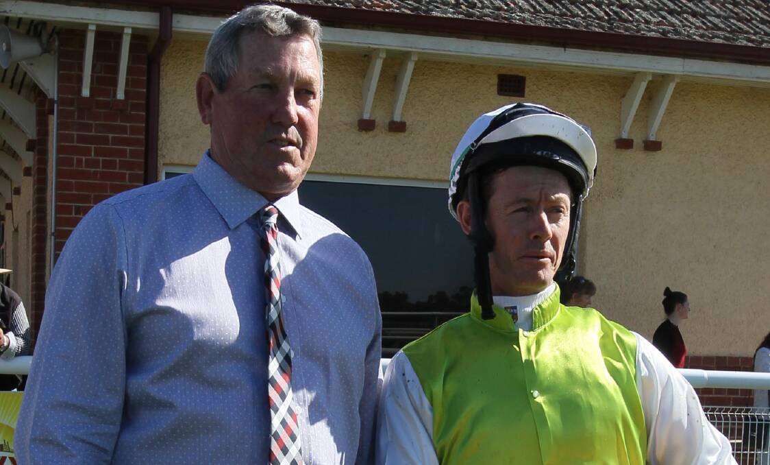 IN FORM: Wagga trainer Gary Colvin will hope to combine with Mathew Cahill for further success at Wagga on Saturday. Picture: Les Smith