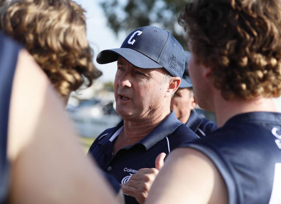 Coleambally coach Jamie Bennett is happy with the way the Blues are coming together for season 2024. Picture by Les Smith