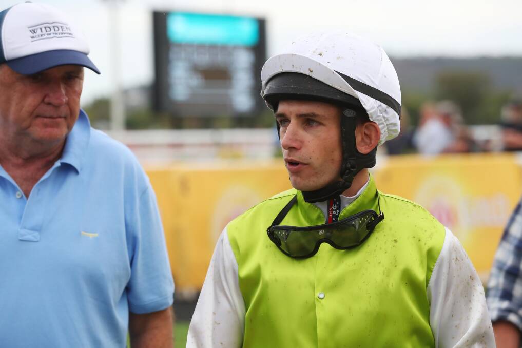 BACK ON BOARD: Victorian jockey Jake Duffy will combine with the Gary Colvin stable for rides in the two features at Wagga on Sunday. 