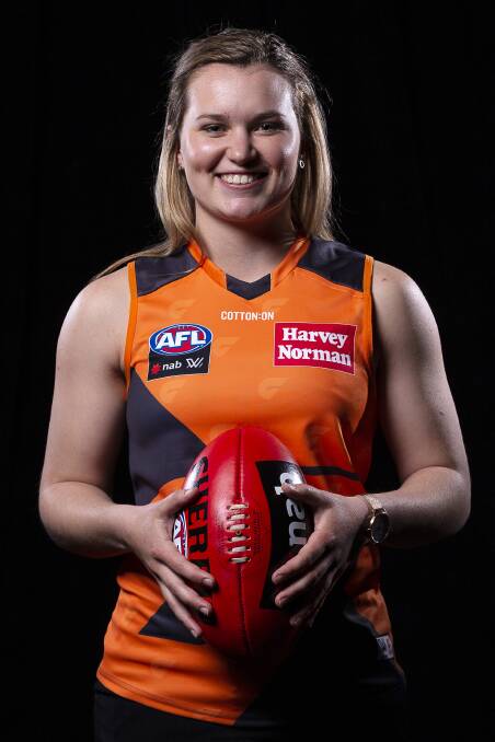 NEW GIANT: Holbrook's Alyce Parker shows off her new colours. Picture: AAP