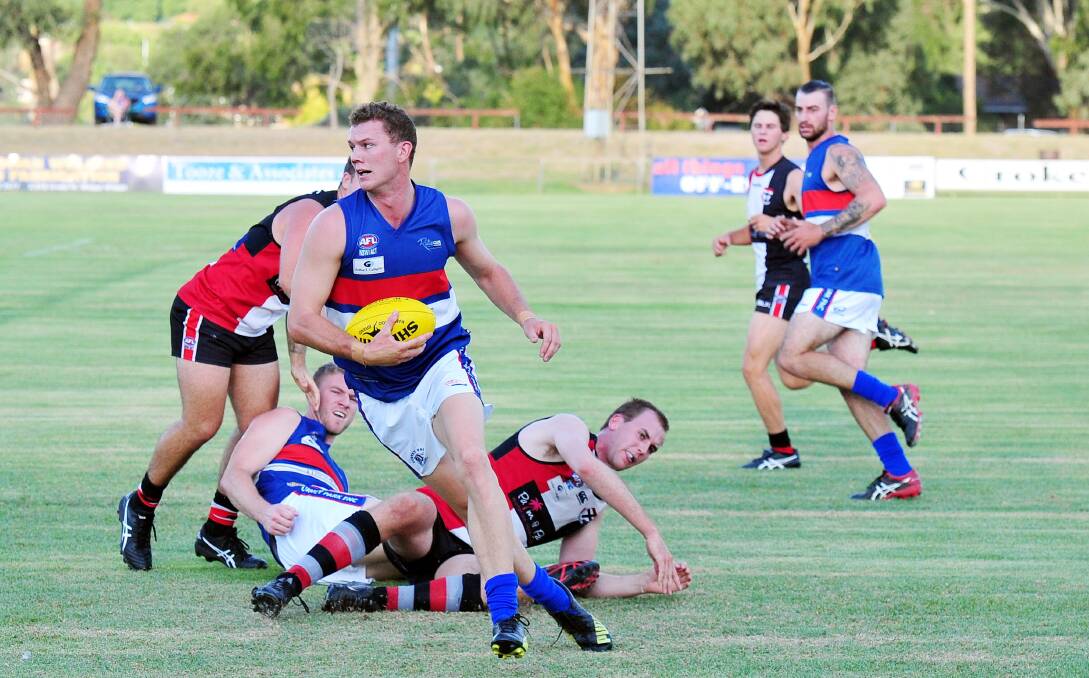 A look at some of the action in the trial game between North Wagga and Turvey Park.