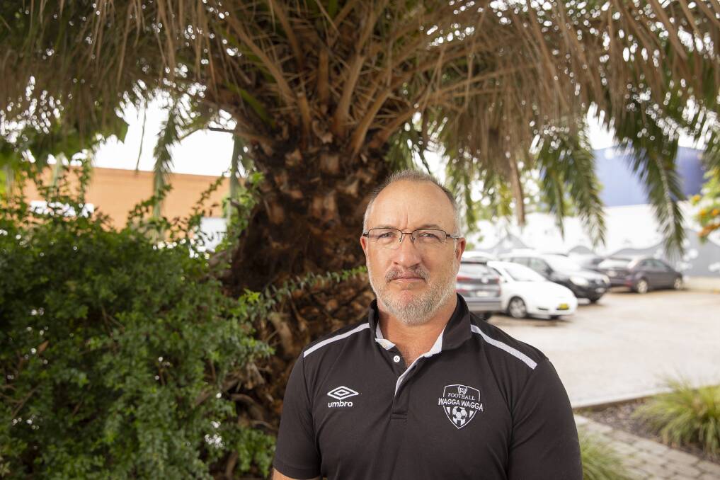 Paul Galloway has entered a second year as president of Football Wagga. Picture by Ash Smith
