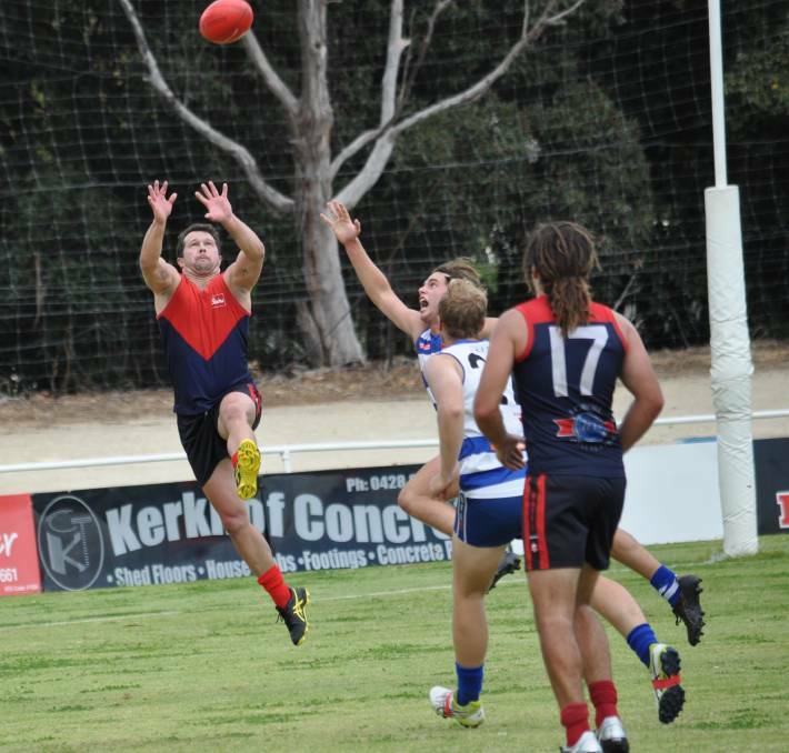 Chris Ladhams in action for Naracoorte this year.