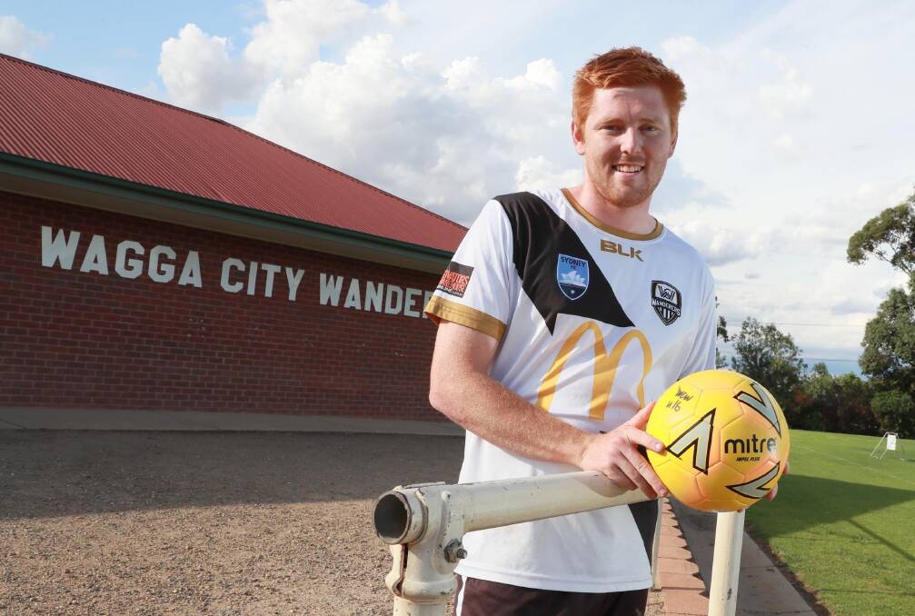 FRESH START: Wagga City Wanderers recruit Tyler Allen is looking forward to a big season ahead with his new club. Picture: Les Smith
