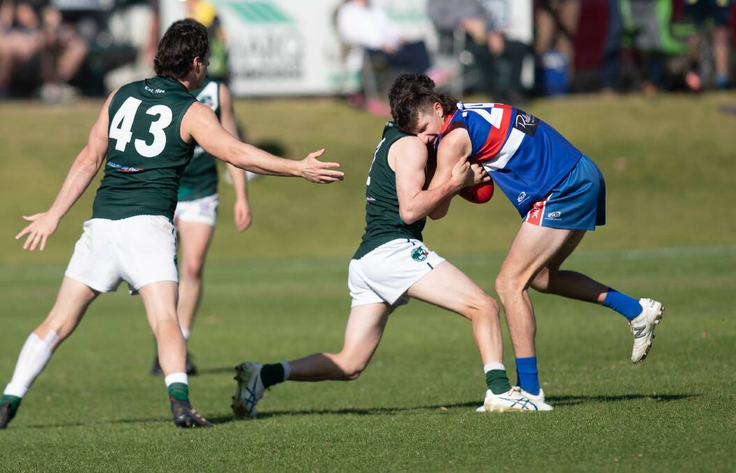 Darcy Irvine in action for Turvey Park against Coolamon. Picture by Madeline Begley