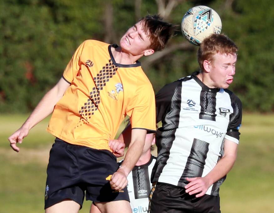 Kyle Yeates in action for Wagga City Wanderers this season. Picture: Les Smith