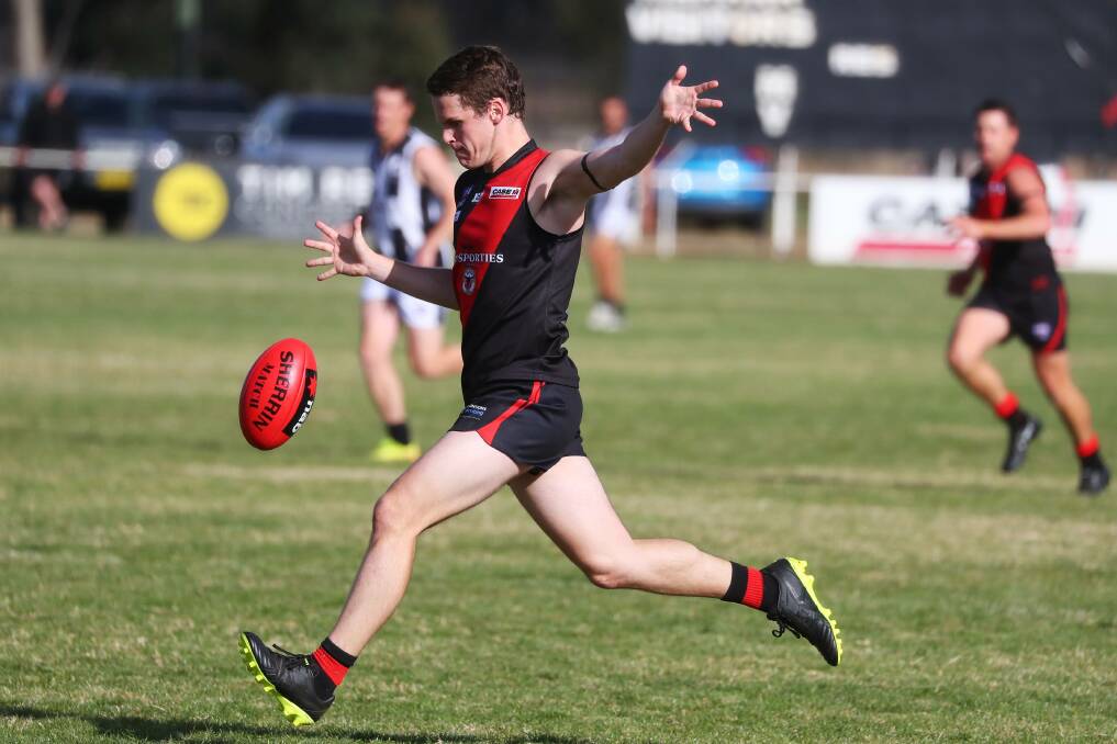 STRONG EFFORT: Toby Lawler was Marrar's best in the win over Charles Sturt University on Saturday.