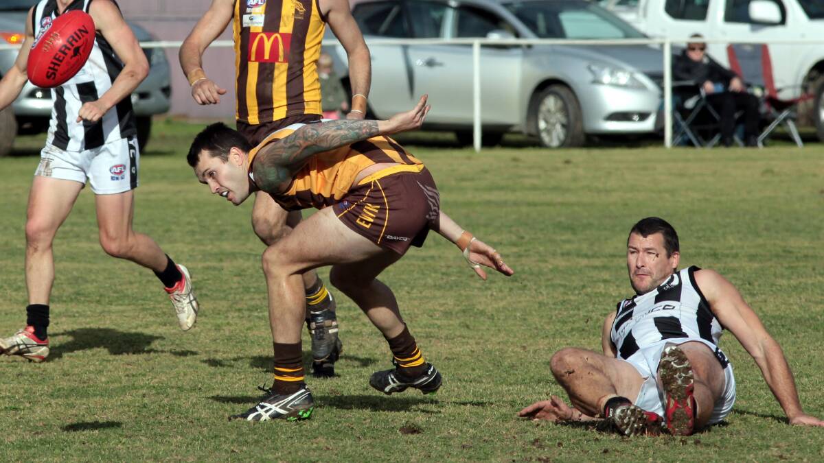 Andy Carey in action against East Wagga-Kooringal in 2016.