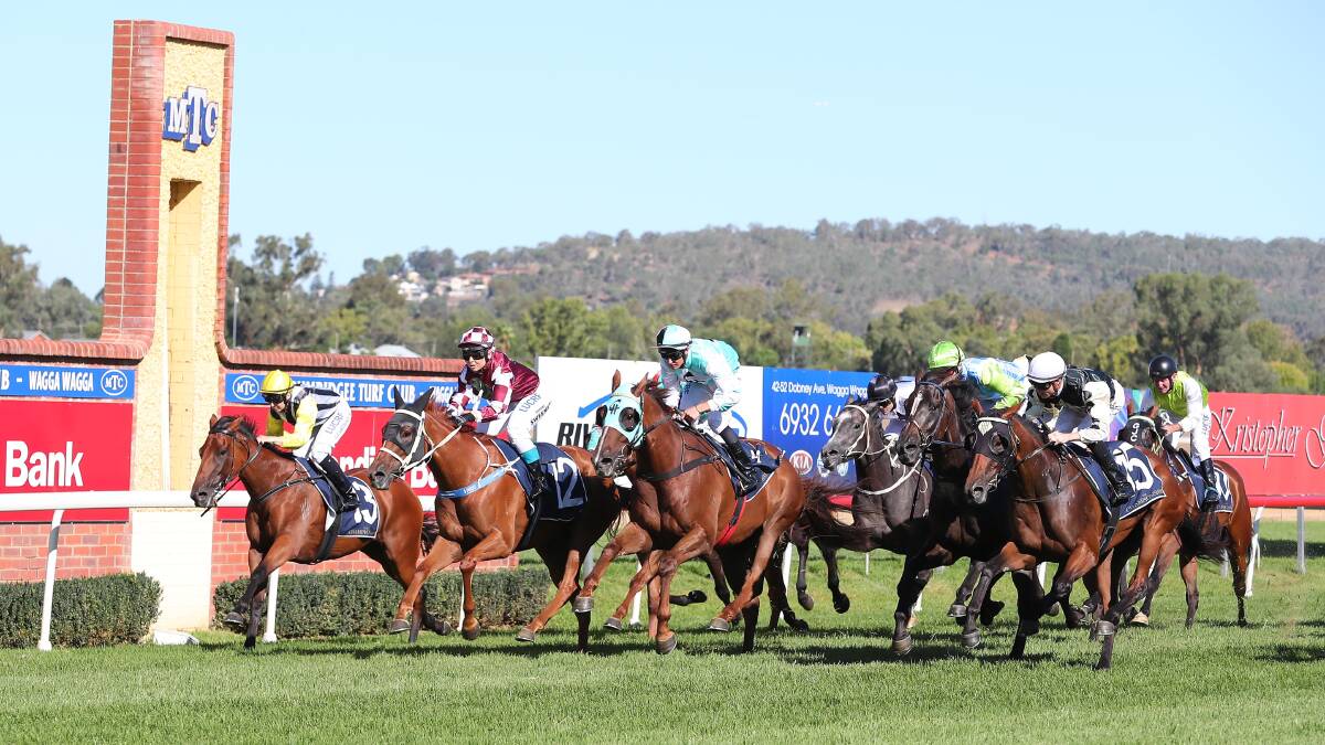 The finish to the 2018 Country Championships heat at Wagga.