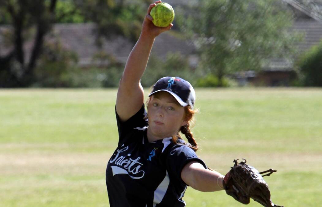 IN FORM: Saints pitcher Tessa McGlynn played a huge part in her team's victory last Saturday and will be the key to Saturday's hopes against Turvey Park.