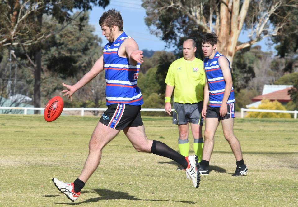 Isaac Bunge in action for Parkes this season.