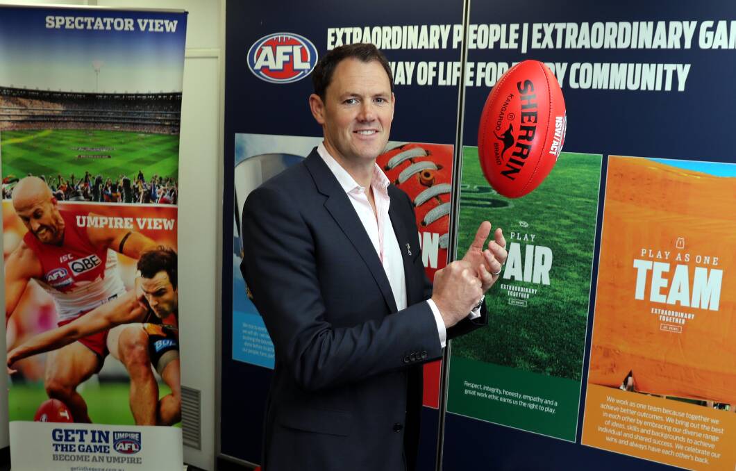 ON THE MOVE: AFL NSW-ACT chief executive Sam Graham will finish in his position at the end of the month. Picture: Les Smith