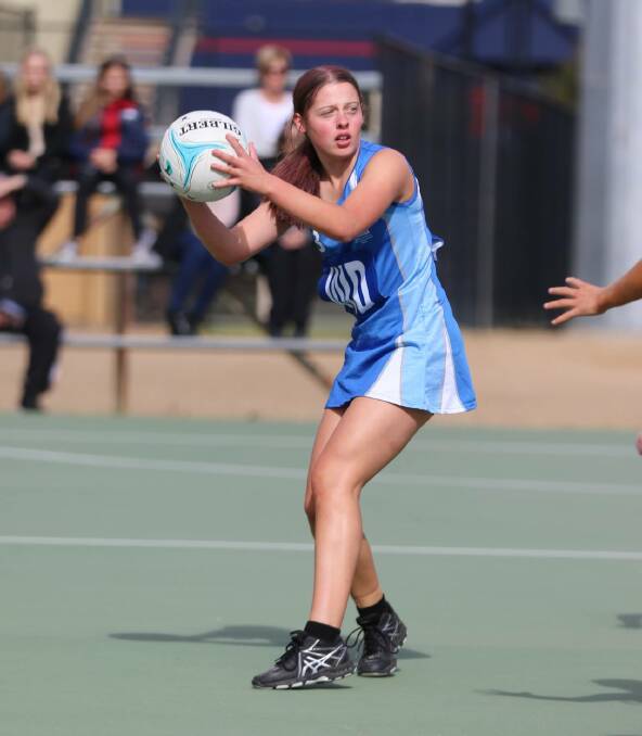 TALENT: Wagga's Isabelle Cunningham representing Farrer League under 17s in netball earlier this year.