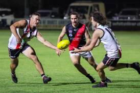 North Wagga midfielder Jack Flood (left) will make a welcome return for the Saints against East Wagga-Kooringal this Saturday. Picture by Les Smith
