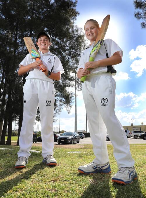 STAR DUO: Kaitlin Logan and Perri Nash are through to the semi-finals of the national championships with the NSW under 12 team. Picture: Les Smith