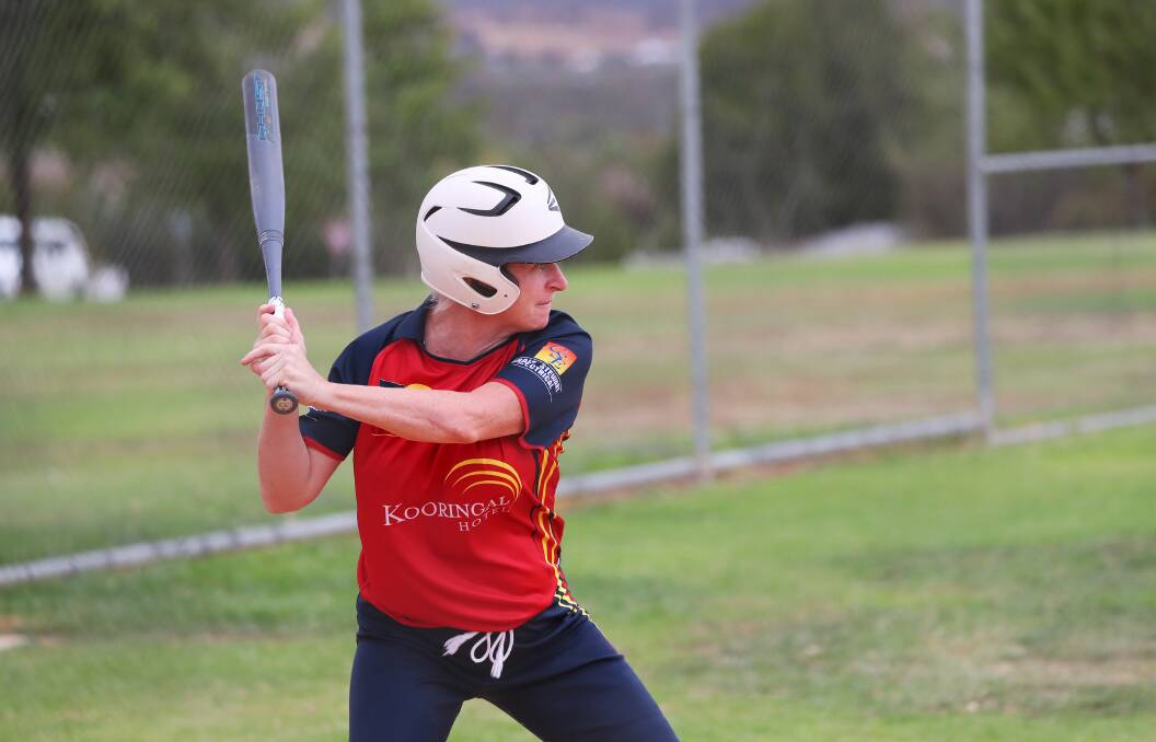 BIG TEST: Amanda Lenon will be one of the key batters for Turvey Park Red when they meet South Wagga Warriors in A grade Wagga Softball on Saturday. Picture: Emma Hillier