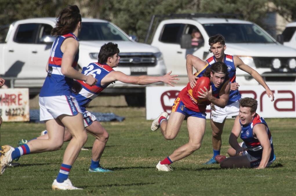 IMPORTANT RETURN: Ganmain-Grong Grong-Matong's Matt Hamblin made a strong return from injury in Sunday's win over Turvey Park. Picture: Madeline Begley