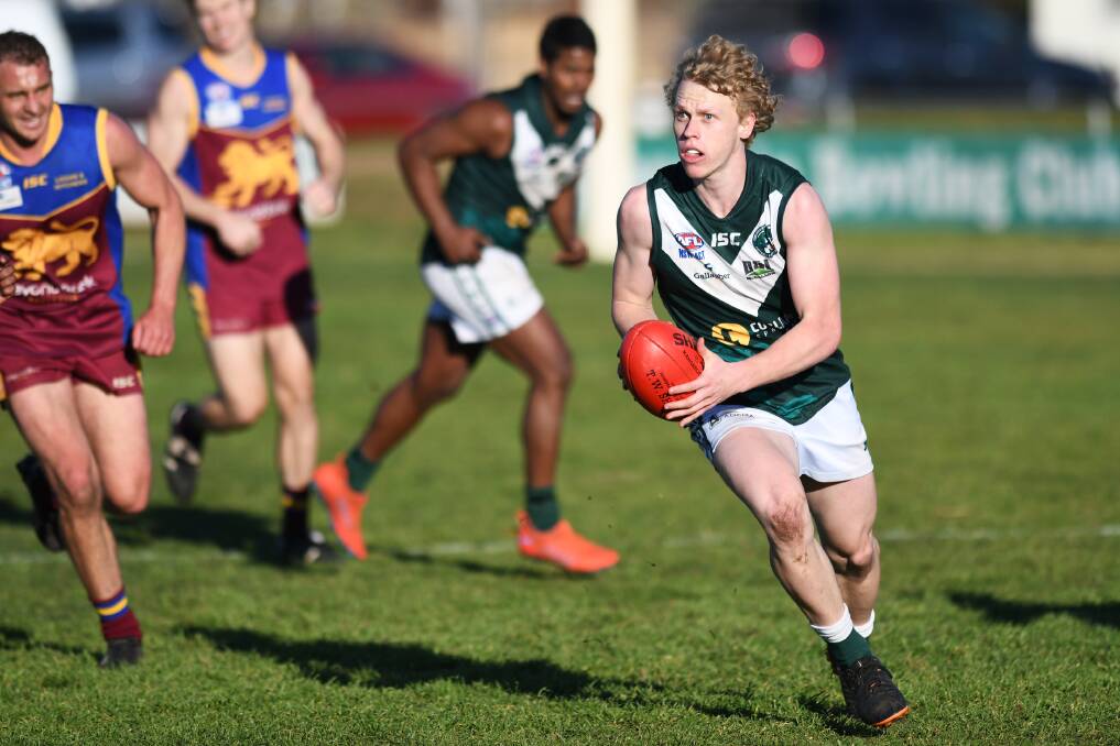 IN FORM: Coolamon young gun Luke Redfern kicked three goals for Belconnen in the Magpies' win over Gungahlin on Saturday.