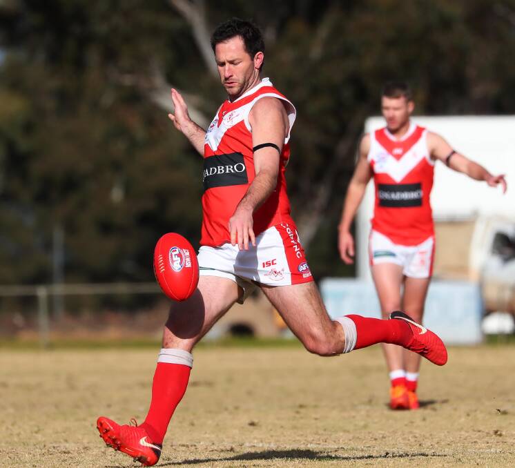 Collingullie-Glenfield Park hope to welcome back full-forward Marc Geppert from a hamstring injury for Sunday's game. Picture: Emma Hillier