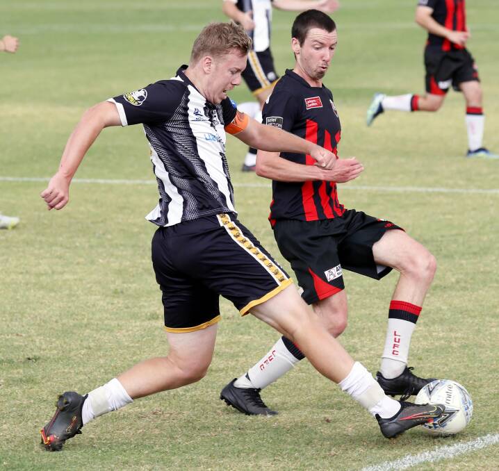 CAPTAIN KYLE: Wagga City Wanderers defender Kyle Yeates has taken on the captaincy this season. Picture: Les Smith