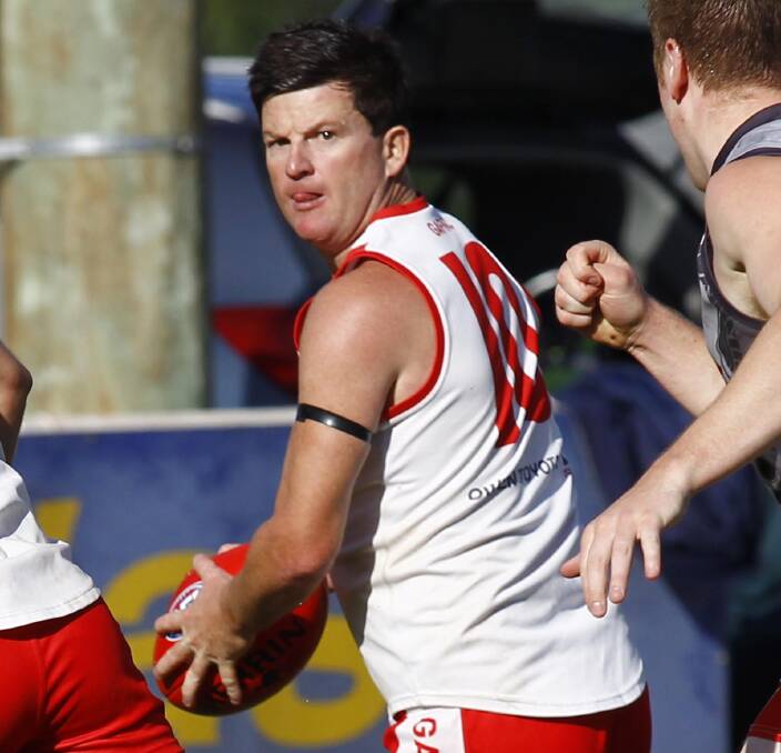 EXPERIENCE: Mick Duncan was best-on-ground for Griffith back in 2011 when the Swans last defeated Mangoplah-Cookardinia United-Eastlakes at Mangoplah Sportsground. 