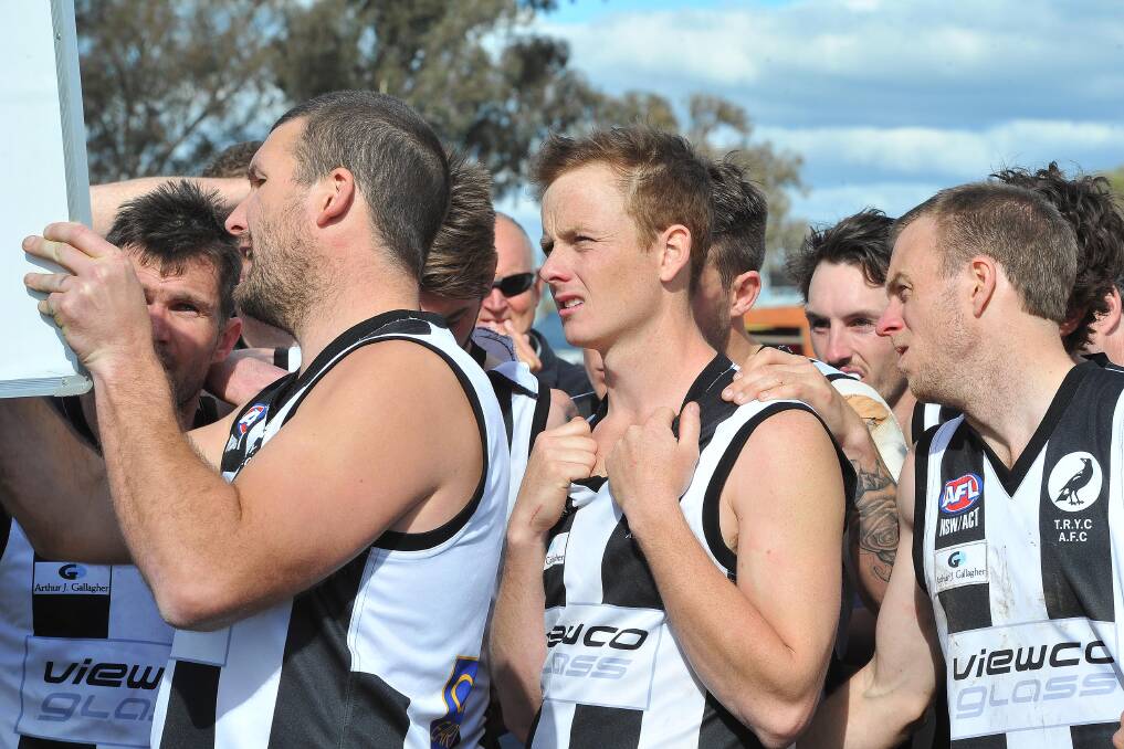 POPULAR RETURN: Andy Carey coaching The Rock-Yerong Creek in 2016. He will return to the Magpies this season. 