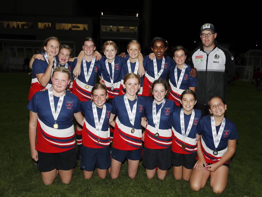TOP TALENT: Mater Dei Primary School's girls team that won the Wagga Paul Kelly Cup final.