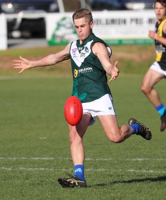Cooper McKelvie in action for Coolamon this season. Picture: Les Smith