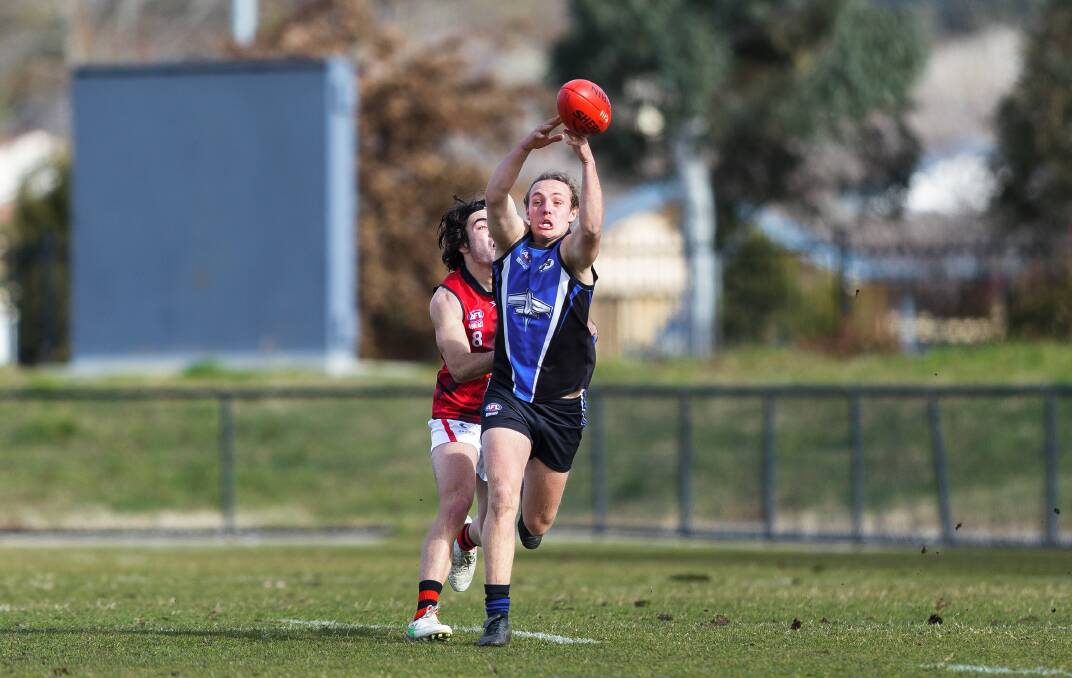 Gungahlin's Jake Thorpe in action against Eastlake in the AFL Canberra competition last year. Picture by Sitthixay Ditthavong
