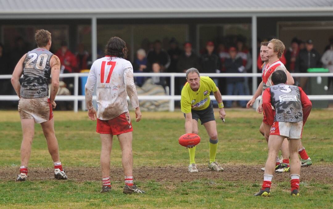 Brian Robinson in action at Crossroads Oval last year.