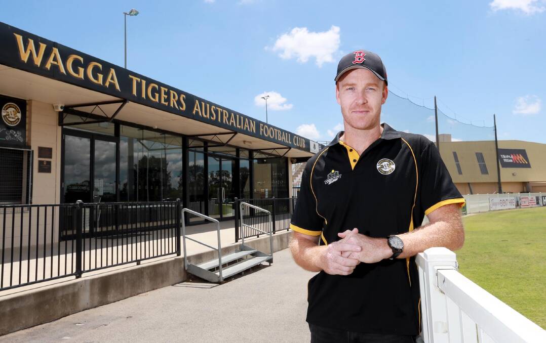 NEW HOME: New Wagga Tigers coach Murray Stephenson familarises himself with his new surrounds at Robertson Oval. Picture: Les Smith