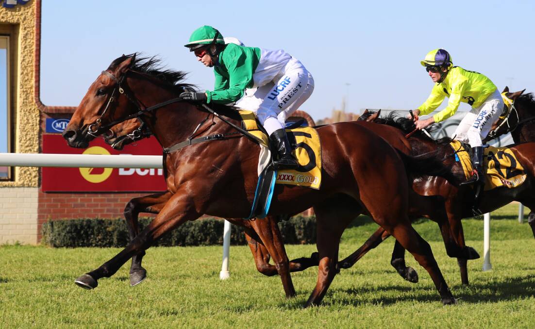 Jodhpur wins on debut at Wagga back in 2018. Picture: Les Smith