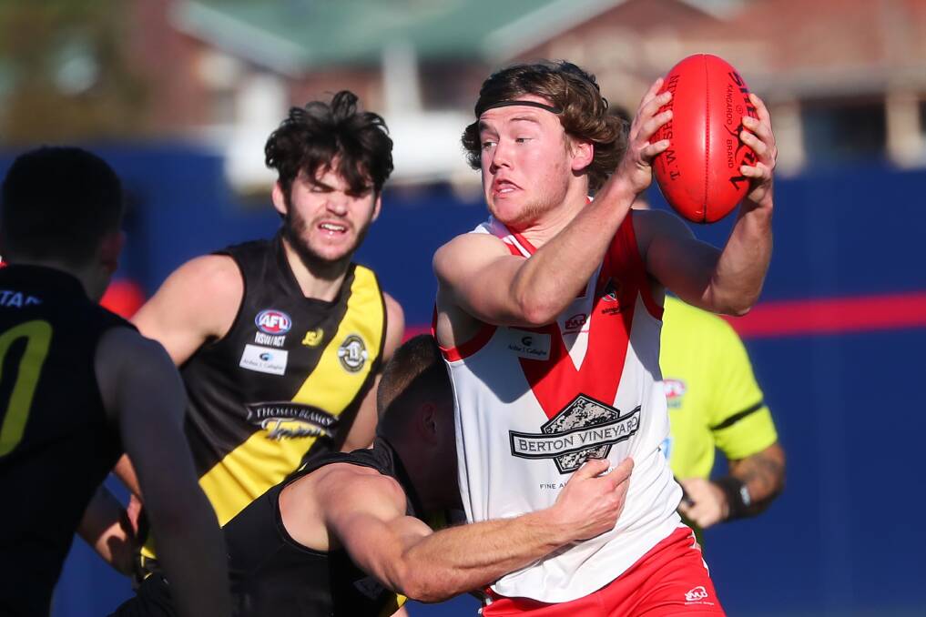 Griffith expect to get Jack Rowston back from a knee reconstruction in coming weeks. Picture: Emma Hillier