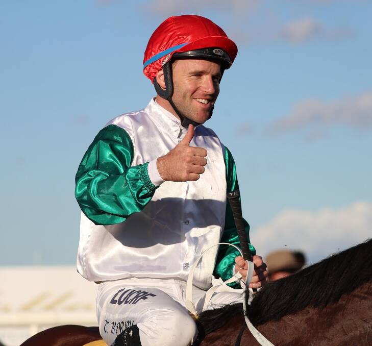 COMING BACK: Tommy Berry has committed to riding on the two big days of the Wagga Gold Cup carnival. Picture: Les Smith