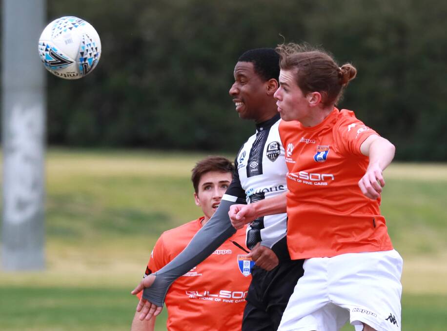 TOUGH LOSS: ANU FC proved too good for Wagga City Wanderers on Saturday. Picture: Les Smith