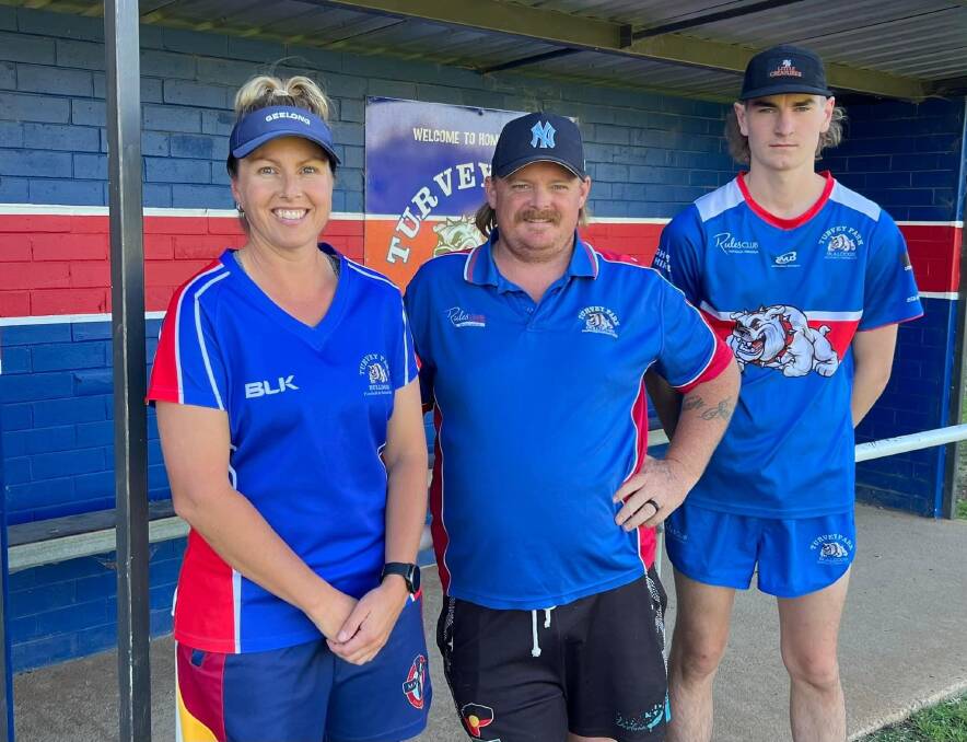LEADERSHIP: Michelle Lumsden, Michael Ness and Cooper Harmer are ready to lead Turvey Park's women's team into the Southern NSW competition. Picture: Turvey Park FNC