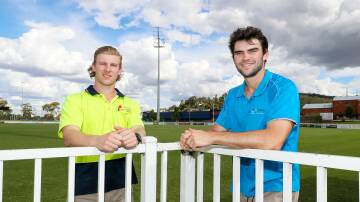 Turvey Park's Jack Haggar and Wagga Tigers' Ben Kelly are off to the Gold Coast after signing with Broadbeach for next year. Picture by Les Smith