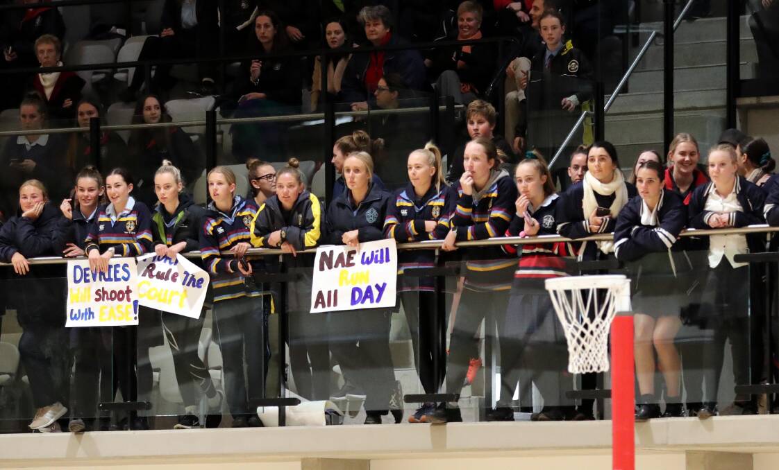 A section of the crowd at last year's Tracey Gunson Shield final at Wagga Netball Centre. Picture: Les Smith